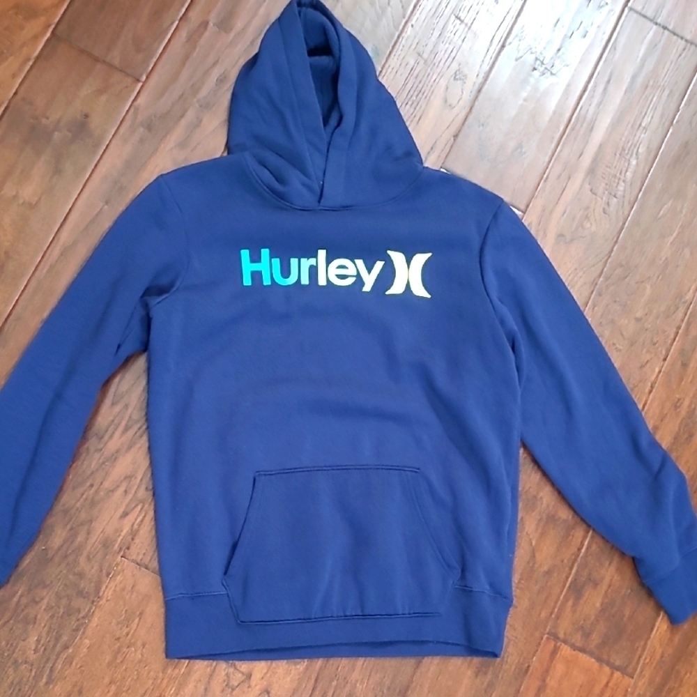 Hurley Navy Blue Hoodie/Sweatshirt Classic Design size 18/20